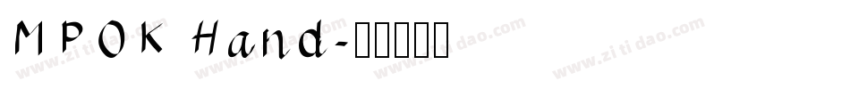 MPOK Hand字体转换